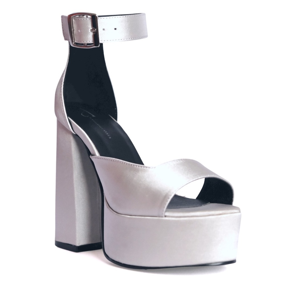 New Designer PLATFORM High Block HEELS SANDALS Handmade